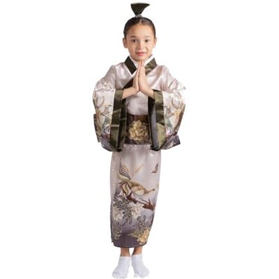 Dress Up America Japansk Kimono För Flickor Traditionell Kimonorock Kostymset För Barn Dress Up America Japansk Kimono För Flickor Traditionell Kimonorock Kostymset För Barn