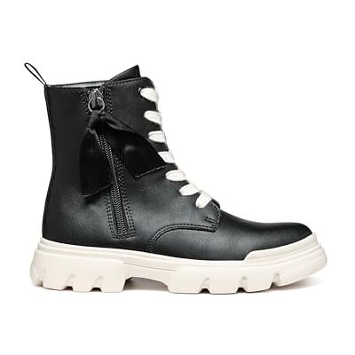 Geox J Junette Girl G ankelstövel, svart/mjölk, 1 UK, Svart mjölk, 1 UK Geox J Junette Girl G ankelstövel, svart/mjölk, 1 UK, Svart mjölk, 1 UK