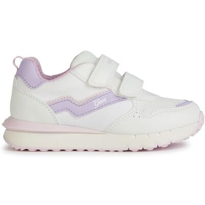 Geox flicka J Fastics Girl A sneakers, Vit lila, 24 EU Geox flicka J Fastics Girl A sneakers, Vit lila, 24 EU