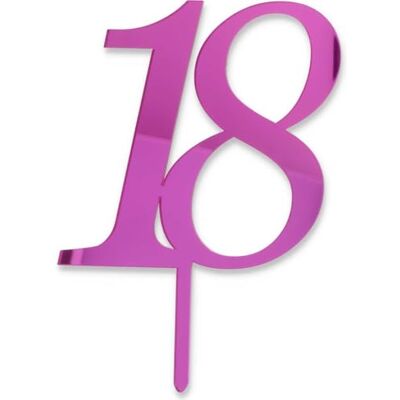Graziano Cake Topper 18 år Fuchsia Graziano Cake Topper 18 år Fuchsia