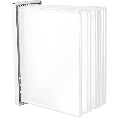 Leviatan Väggpanelssystem, väggfäste för displaypaneler, bordssystem av metall för att skruva fast på väggen, lagret, verkstaden, företag, laboratorium + 10 vita displaypaneler Leviatan Väggpanelssystem, väggfäste för displaypaneler, bordssystem av metall för att skruva fast på väggen, lagret, verkstaden, företag, laboratorium + 10 vita displaypaneler