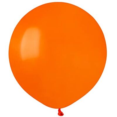 Ciao Förpackning med 25 ballonger i naturlig latex, premium kvalitet G150 (Ø 48 cm/19 tum), orange Ciao Förpackning med 25 ballonger i naturlig latex, premium kvalitet G150 (Ø 48 cm/19 tum), orange