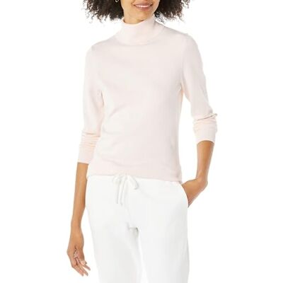 Amazon Essentials Women's Lätt långärmad tröja med polokrage klassisk passform (finns i plusstorlek), Blekrosa, 4X Amazon Essentials Women's Lätt långärmad tröja med polokrage klassisk passform (finns i plusstorlek), Blekrosa, 4X
