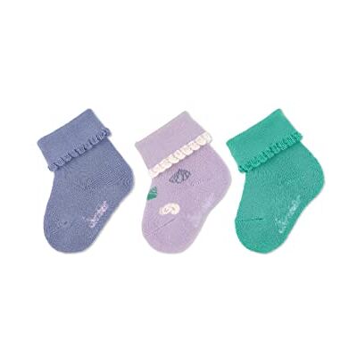 Sterntaler Unisex barn baby 3-pack unisex + snäckstrumpor, lila, normal, lila Sterntaler Unisex barn baby 3-pack unisex + snäckstrumpor, lila, normal, lila