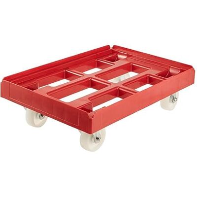 keeeper Transportvagn för transportboxar och korgar, lastkapacitet upp till 300 kg, 61 x 41 x 19 cm, Rolf, röd keeeper Transportvagn för transportboxar och korgar, lastkapacitet upp till 300 kg, 61 x 41 x 19 cm, Rolf, röd