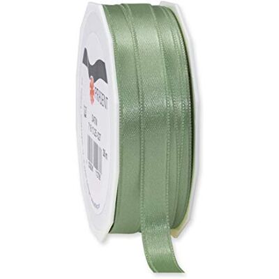 PRÄSENT C.E. Pattberg SATIN antikgrönt presentband, 27 meter för omslagspresenter, 1 cm bredd, band för dekoration och hantverk, dekorativt band för gåvor, för varje tillfälle PRÄSENT C.E. Pattberg SATIN antikgrönt presentband, 27 meter för omslagspresenter, 1 cm bredd, band för dekoration och hantverk, dekorativt band för gåvor, för varje tillfälle