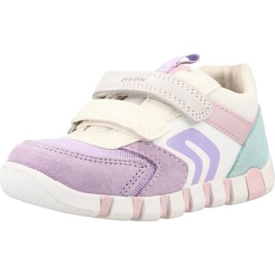 Geox Baby flicka B IUPIDOO Girl C sneakers, lavender/vit, 24 EU Geox Baby flicka B IUPIDOO Girl C sneakers, lavender/vit, 24 EU