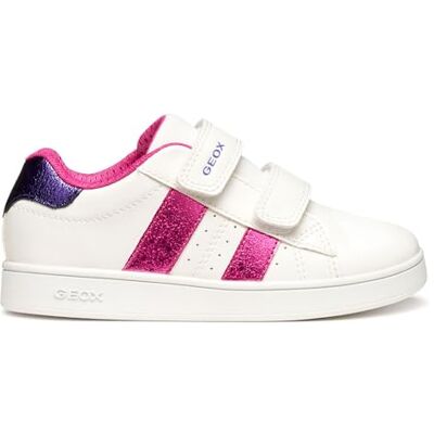 Geox J ECLYPER Girl sneakers, vit/DK fuchsia, 24 EU Geox J ECLYPER Girl sneakers, vit/DK fuchsia, 24 EU