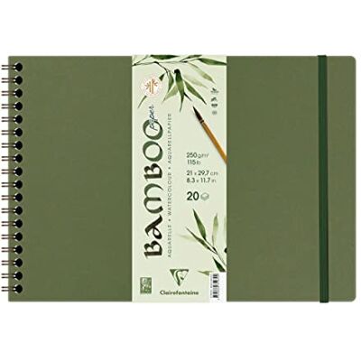Clairefontaine 975930C Carnet R.I. Bambou 250g A4 21x29,7cm 20 feuilles paysagé Clairefontaine 975930C Carnet R.I. Bambou 250g A4 21x29,7cm 20 feuilles paysagé