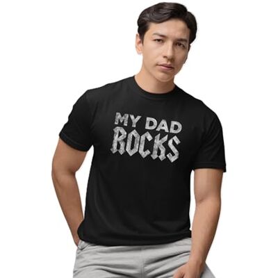 REPUBLIC OF CALIFORNIA "My Father" RIPPING humoristisk T-shirt, nuvarande idé till fars dag, original T-shirt för mors dag., svart, M REPUBLIC OF CALIFORNIA "My Father" RIPPING humoristisk T-shirt, nuvarande idé till fars dag, original T-shirt för mors dag., svart, M