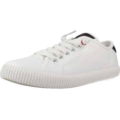 Geox J Tippeste Girl A, flickor sneakers, Vit röd, 37 EU Geox J Tippeste Girl A, flickor sneakers, Vit röd, 37 EU