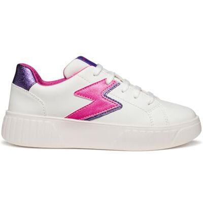 Geox J MIKIROSHI Girl sneakers, vit/fuchsia, 28 EU, Vit fuchsia, 28 EU Geox J MIKIROSHI Girl sneakers, vit/fuchsia, 28 EU, Vit fuchsia, 28 EU