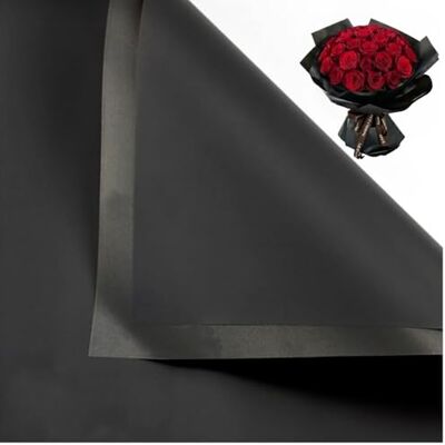 BBJ WRAPS Koreansk stil blomma omslagspapper blommig bukett presentförpackning tillbehör flera färger 20 stycken (svart) BBJ WRAPS Koreansk stil blomma omslagspapper blommig bukett presentförpackning tillbehör flera färger 20 stycken (svart)