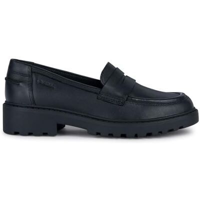 Geox flicka J Casey C Moccasin, Svart, 11 UK Child Geox flicka J Casey C Moccasin, Svart, 11 UK Child