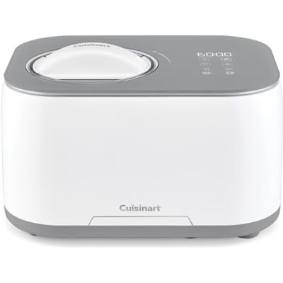 Cuisinart FreezeEase självkylande sorbetmaskin med 3 förinställda program för glass, sorbet och fryst yoghurt, ingen förfrysning krävs, klar på 40 minuter med kylande hållfunktion Cuisinart FreezeEase självkylande sorbetmaskin med 3 förinställda program för glass, sorbet och fryst yoghurt, ingen förfrysning krävs, klar på 40 minuter med kylande hållfunktion