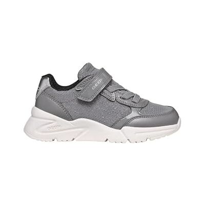 Geox J Loftus Girl C, flickor sneakers, Grå, 24 EU Geox J Loftus Girl C, flickor sneakers, Grå, 24 EU
