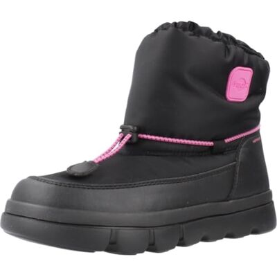 Geox J Willaboom Girl B A, flicka snöstövel, Svart, rosa, 32 EU Geox J Willaboom Girl B A, flicka snöstövel, Svart, rosa, 32 EU