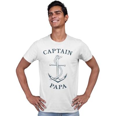 REPUBLIC OF CALIFORNIA Humoristisk T-shirt för män, originell idé för fars dag, fritidskläder, rolig gåva till en snygg pappa., Vitt och blått, M REPUBLIC OF CALIFORNIA Humoristisk T-shirt för män, originell idé för fars dag, fritidskläder, rolig gåva till en snygg pappa., Vitt och blått, M