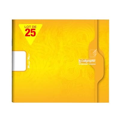 Clairefontaine Calligraphe 7702Cpack En uppsättning med 25 gula dagis (ett varumärke från ) 17 x 14,7 cm 24 vita enade sidor papper 70 g offsetkortsomslag Clairefontaine Calligraphe 7702Cpack En uppsättning med 25 gula dagis (ett varumärke från ) 17 x 14,7 cm 24 vita enade sidor papper 70 g offsetkortsomslag