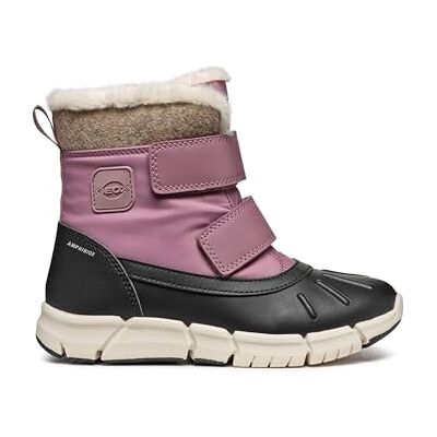 Geox J Flexyper Girl B Ab, Snökänga för flickor och flickor, Dk Rose Black, 31 EU Geox J Flexyper Girl B Ab, Snökänga för flickor och flickor, Dk Rose Black, 31 EU