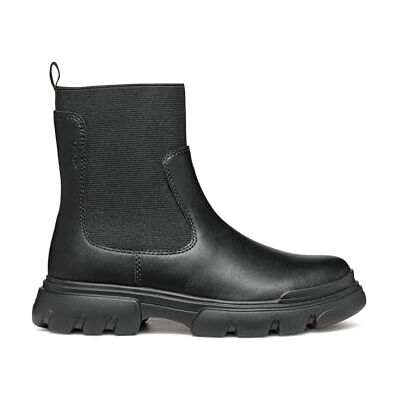 Geox J Junette Girl C, flickor Chelsea-stövel, Svart noir noir, 35 EU Geox J Junette Girl C, flickor Chelsea-stövel, Svart noir noir, 35 EU