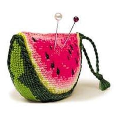 Riolis Korsstygnsset vattenmeloner nålkudde, bomull, flerfärgad, 9 x 5 x 3 cm Riolis Korsstygnsset vattenmeloner nålkudde, bomull, flerfärgad, 9 x 5 x 3 cm