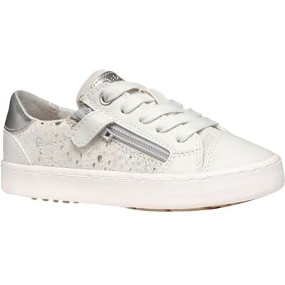 Geox J Kilwi Girl A, flickor, Vit silver, 25 EU Geox J Kilwi Girl A, flickor, Vit silver, 25 EU