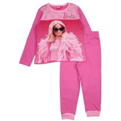 Disney Bomullspyjamas för flickor Barbie, komfort och mjukhet, perfekt för natten, färgglad och rolig design, rosa, 3 �r Disney Bomullspyjamas för flickor Barbie, komfort och mjukhet, perfekt för natten, färgglad och rolig design, rosa, 3 �r