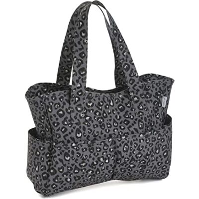 Hobby Gift Hobby gåva exklusiv hantverksväska, axelväska, stickväska, garnförvaring, skolväska, 13 x 34,5 x 29 cm, leopard Hobby Gift Hobby gåva exklusiv hantverksväska, axelväska, stickväska, garnförvaring, skolväska, 13 x 34,5 x 29 cm, leopard