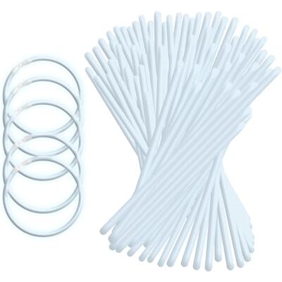 UV FLOOR UVFLOOR UV Floor Set med 100 lysande fluorescerande armband + 100 kontakter premiumkvalitet lysande tillbehör fluorescerande fest förklädnad neonvit UV FLOOR UVFLOOR UV Floor Set med 100 lysande fluorescerande armband + 100 kontakter premiumkvalitet lysande tillbehör fluorescerande fest förklädnad neonvit