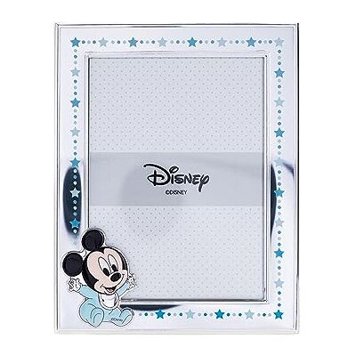 VALENTI & CO. – Disney Baby Musse Pigg Silver fotoram för barn, dop, födelse eller födelsedag gåva (13 x 18 cm) VALENTI & CO. – Disney Baby Musse Pigg Silver fotoram för barn, dop, födelse eller födelsedag gåva (13 x 18 cm)