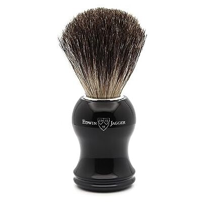 Edwin Jagger Pure Badger rakborste för takhår – ebenholts imitation, 1-pack (1 x 1 styck) Edwin Jagger Pure Badger rakborste för takhår – ebenholts imitation, 1-pack (1 x 1 styck)
