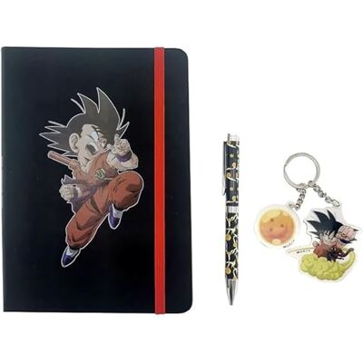 CYP Dragon Ball-set daglig gåva, nyckelring och penna, presentförpackning, skrivset, dagbok med hänglås, flerfärgad, officiell produkt ( Brands), flerfärgad, Estandar, Dragon Ball Set Journal, penna CYP Dragon Ball-set daglig gåva, nyckelring och penna, presentförpackning, skrivset, dagbok med hänglås, flerfärgad, officiell produkt ( Brands), flerfärgad, Estandar, Dragon Ball Set Journal, penna