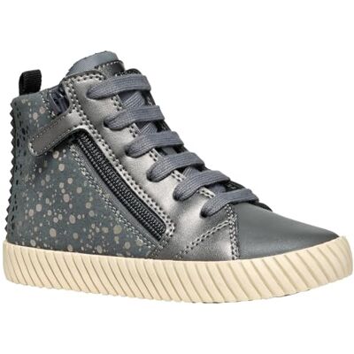 Geox Flicka J Mirroless Girl A Basket, Färg: grå, 26 EU Geox Flicka J Mirroless Girl A Basket, Färg: grå, 26 EU