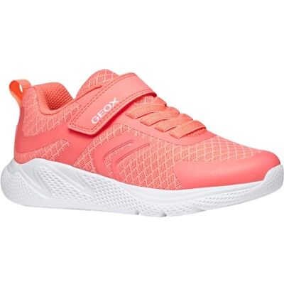 Geox Flicka J Sprintye Girl A Basket, Fluo Coral, 25 EU Geox Flicka J Sprintye Girl A Basket, Fluo Coral, 25 EU