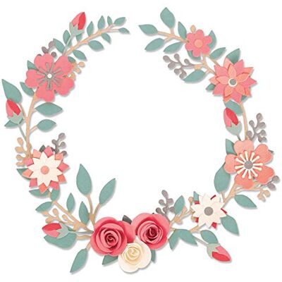Sizzix Thinlits 6 st 663862 Bröllopskrans från Olivia Rose, flerfärgad, en storlek Sizzix Thinlits 6 st 663862 Bröllopskrans från Olivia Rose, flerfärgad, en storlek