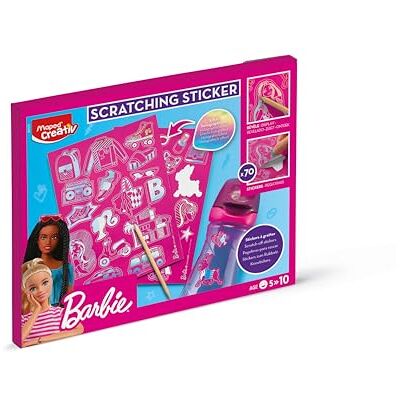 Maped Creativ skrapklistermärken Barbie Aktiviteter för barn 70 Barbie-klistermärken med holografisk effekt från 5 år, rosa Maped Creativ skrapklistermärken Barbie Aktiviteter för barn 70 Barbie-klistermärken med holografisk effekt från 5 år, rosa