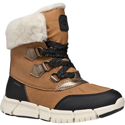 Geox J Flexyper Girl B AB, flickor snöstövel, Whisky Black, 36 EU Geox J Flexyper Girl B AB, flickor snöstövel, Whisky Black, 36 EU