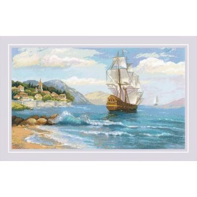 Riolis 1900 korsstygn, flerfärgad, 60 x 35 cm Riolis 1900 korsstygn, flerfärgad, 60 x 35 cm
