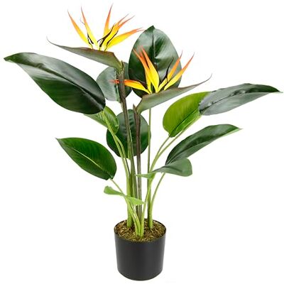 Flair Flower Konstgjord växt strelitzie i kruka papegoja blomma med blomma blommande konstgjorda växter blommor krukväxt silkesblommor konstgjord blomma exotisk blommande krukväxt gåva kontorsväxt Flair Flower Konstgjord växt strelitzie i kruka papegoja blomma med blomma blommande konstgjorda växter blommor krukväxt silkesblommor konstgjord blomma exotisk blommande krukväxt gåva kontorsväxt