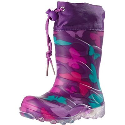 Beck Flickor Butterfly slip-on stövlar, Lila 13 violett, 23 EU Beck Flickor Butterfly slip-on stövlar, Lila 13 violett, 23 EU