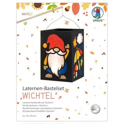 Ursus 1891 00 99 – lyktor pysselset "Wichtel", ca 20 x 14 cm, 300 g/m², inklusive pysselanvisning, för att pyssla lykta, gör-det-själv pysselset för lampionsflytt och dekoration Ursus 1891 00 99 – lyktor pysselset "Wichtel", ca 20 x 14 cm, 300 g/m², inklusive pysselanvisning, för att pyssla lykta, gör-det-själv pysselset för lampionsflytt och dekoration