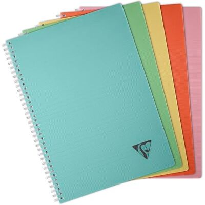 Clairefontaine 327116C Linicolor cahier reliure intégrale 21x29,7cm 180p séyès assortiment ESSENCE Clairefontaine 327116C Linicolor cahier reliure intégrale 21x29,7cm 180p séyès assortiment ESSENCE