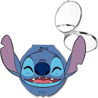 CERDÁ LIFE'S LITTLE MOMENTS Stitch Disney kompakt spegel med dubbla linser, tredimensionellt huvudformat skal med fast stängning perfekt för present eller daglig användning i ryggsäck, väska eller necessär för barn CERDÁ LIFE'S LITTLE MOMENTS Stitch Disney kompakt spegel med dubbla linser, tredimensionellt huvudformat skal med fast stängning perfekt för present eller daglig användning i ryggsäck, väska eller necessär för barn