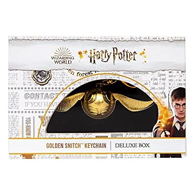 Bizak Harry Potter 12 cm guld Snitch Keychain, ta den till alla sidor, Deluxe-utgåva lämplig för alla samlare, levereras med sammetslen låda och magnetisk stängning (64118450) Bizak Harry Potter 12 cm guld Snitch Keychain, ta den till alla sidor, Deluxe-utgåva lämplig för alla samlare, levereras med sammetslen låda och magnetisk stängning (64118450)