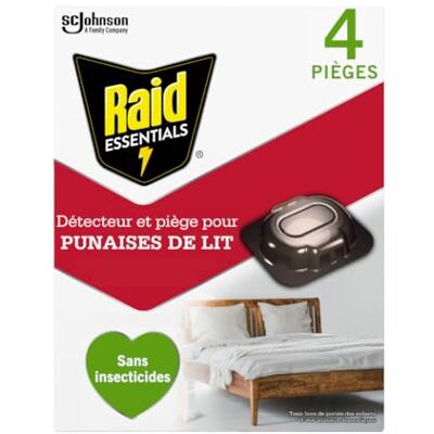 Raid ESSENTIALS ® Detektor och fälla för vägglöss – fri från insekticider – 4 enheter Raid ESSENTIALS ® Detektor och fälla för vägglöss – fri från insekticider – 4 enheter