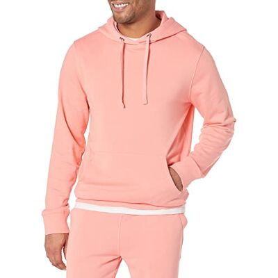 Amazon Essentials lättviktig långärmad fransk frottétröja för män (finns i stora och långa), persika, X-Small Amazon Essentials lättviktig långärmad fransk frottétröja för män (finns i stora och långa), persika, X-Small