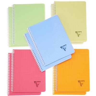 Clairefontaine 328725C LiniColour Fresh Collection set med 10 spiralanteckningsböcker – 17 x 22 cm – 100 små kvadratsidor – vitt papper 90 g – transparent polypro-fodral – slumpmässiga färger Clairefontaine 328725C LiniColour Fresh Collection set med 10 spiralanteckningsböcker – 17 x 22 cm – 100 små kvadratsidor – vitt papper 90 g – transparent polypro-fodral – slumpmässiga färger