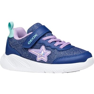 Geox J Sprintye Girl A, sneakers, lila blå, 33 EU Geox J Sprintye Girl A, sneakers, lila blå, 33 EU