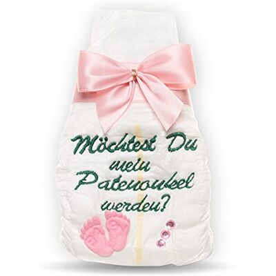 Tanjo Vill du bli min gudmor, broderad blöja I Pate', flicka rosa, doppatar gåva, gåva till gudmor, gåvor till gudmor, gåvor till gudmor, gåvor till födseln Tanjo Vill du bli min gudmor, broderad blöja I Pate', flicka rosa, doppatar gåva, gåva till gudmor, gåvor till gudmor, gåvor till gudmor, gåvor till födseln